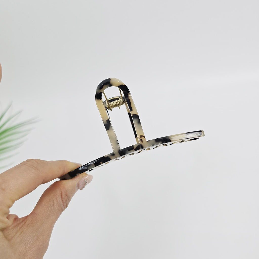 Roundy Straight Hair Claw Clip (4.7 Inch) / Elegance French Hair Pin / Hair Barrette for Woman