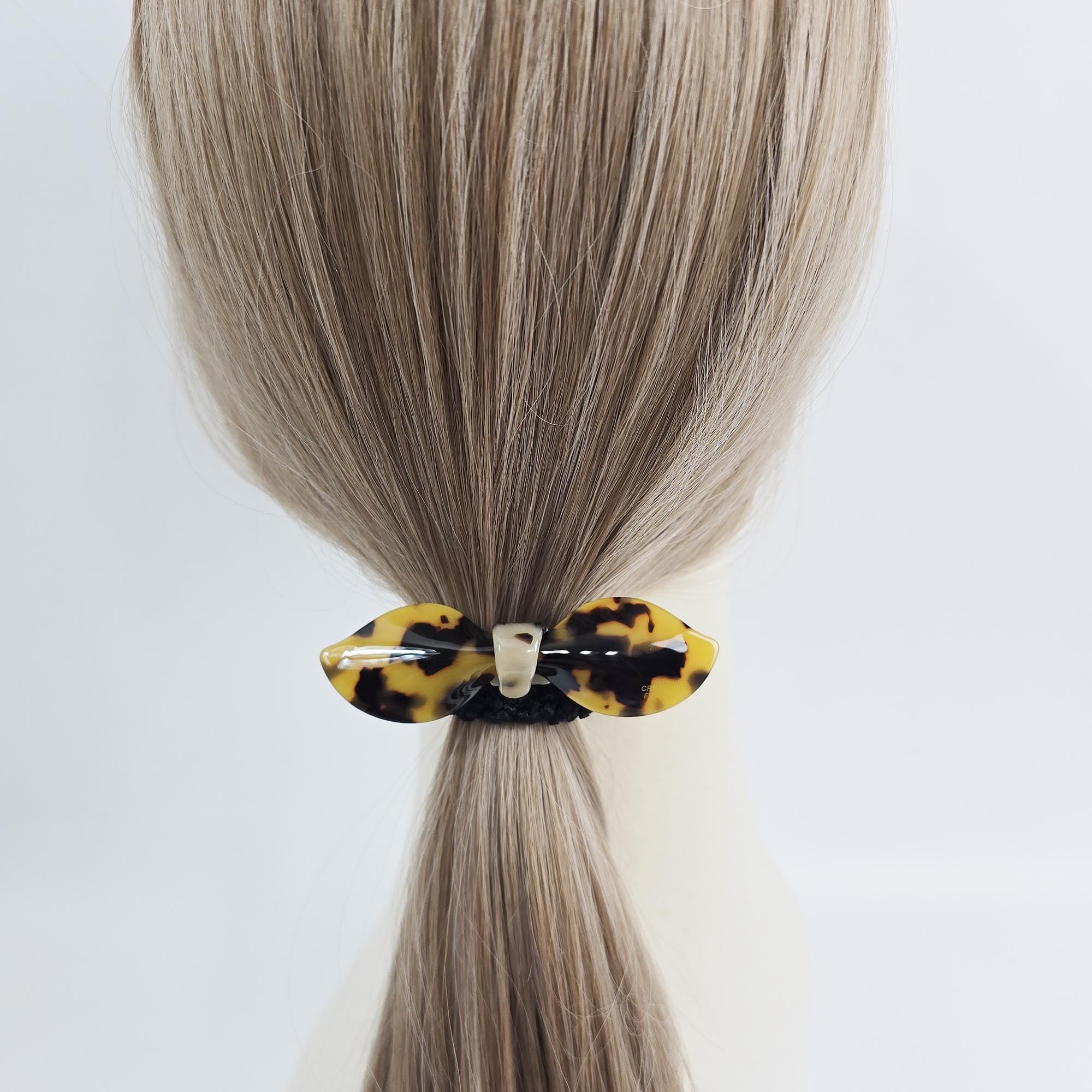 Romance Ribbon Thick Ponytail Hair Tie (3.3 Inch) / Simple Cute Ponytail Holder / Hair Accessory for Woman