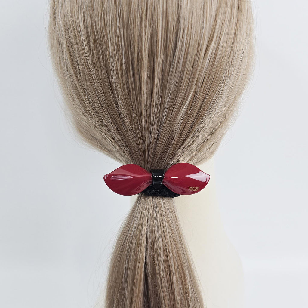 Romance Ribbon Thick Ponytail Hair Tie (3.3 Inch) / Simple Cute Ponytail Holder / Hair Accessory for Woman