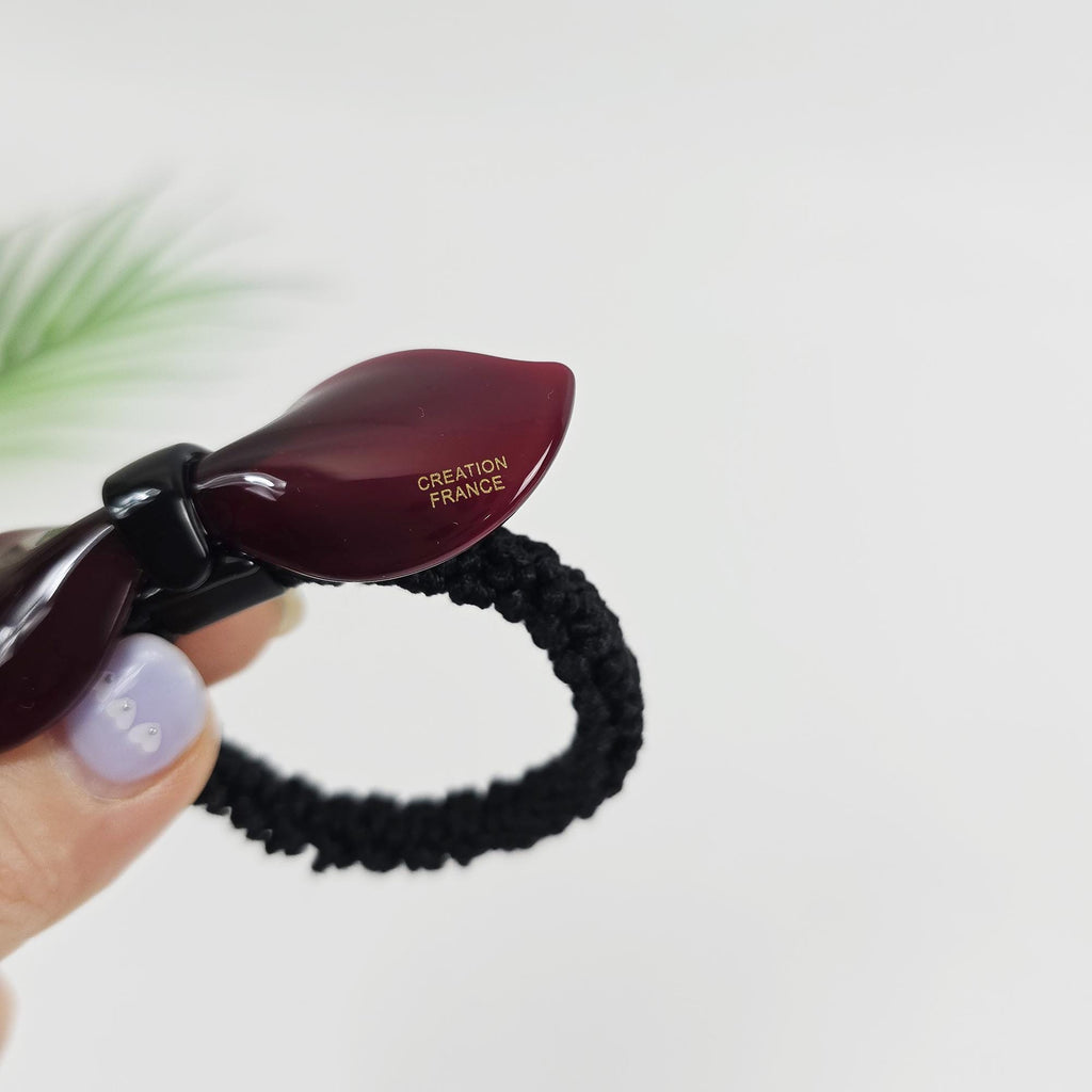 Romance Ribbon Thick Ponytail Hair Tie (3.3 Inch) / Simple Cute Ponytail Holder / Hair Accessory for Woman