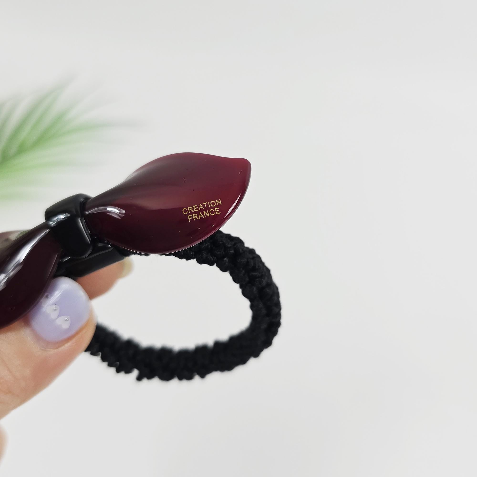 Romance Ribbon Thick Ponytail Hair Tie (3.3 Inch) / Simple Cute Ponytail Holder / Hair Accessory for Woman