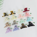 Summer Mini Square Bar Hair Claw Clip (1.7 Inch) / Vivid Color French Pin / Alligator Hair Clip for Woman
