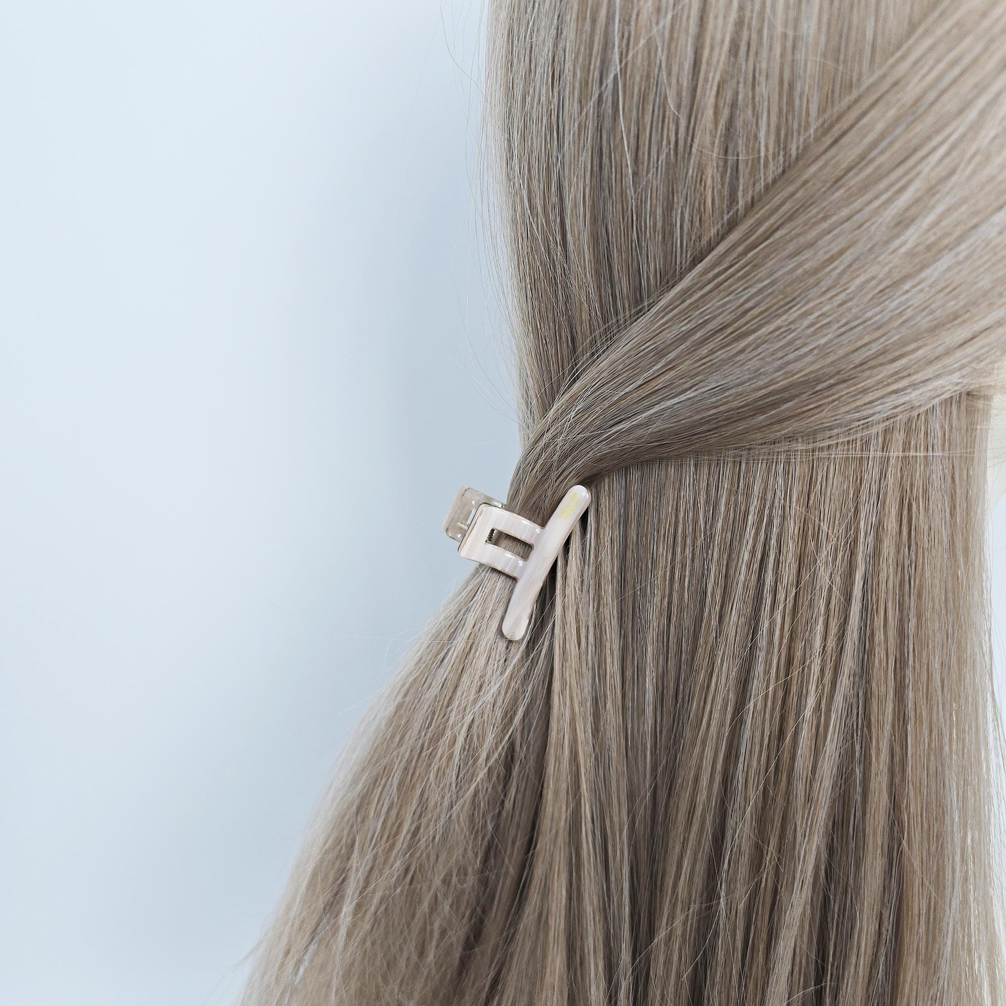 Summer Mini Square Bar Hair Claw Clip (1.7 Inch) / Vivid Color French Pin / Alligator Hair Clip for Woman