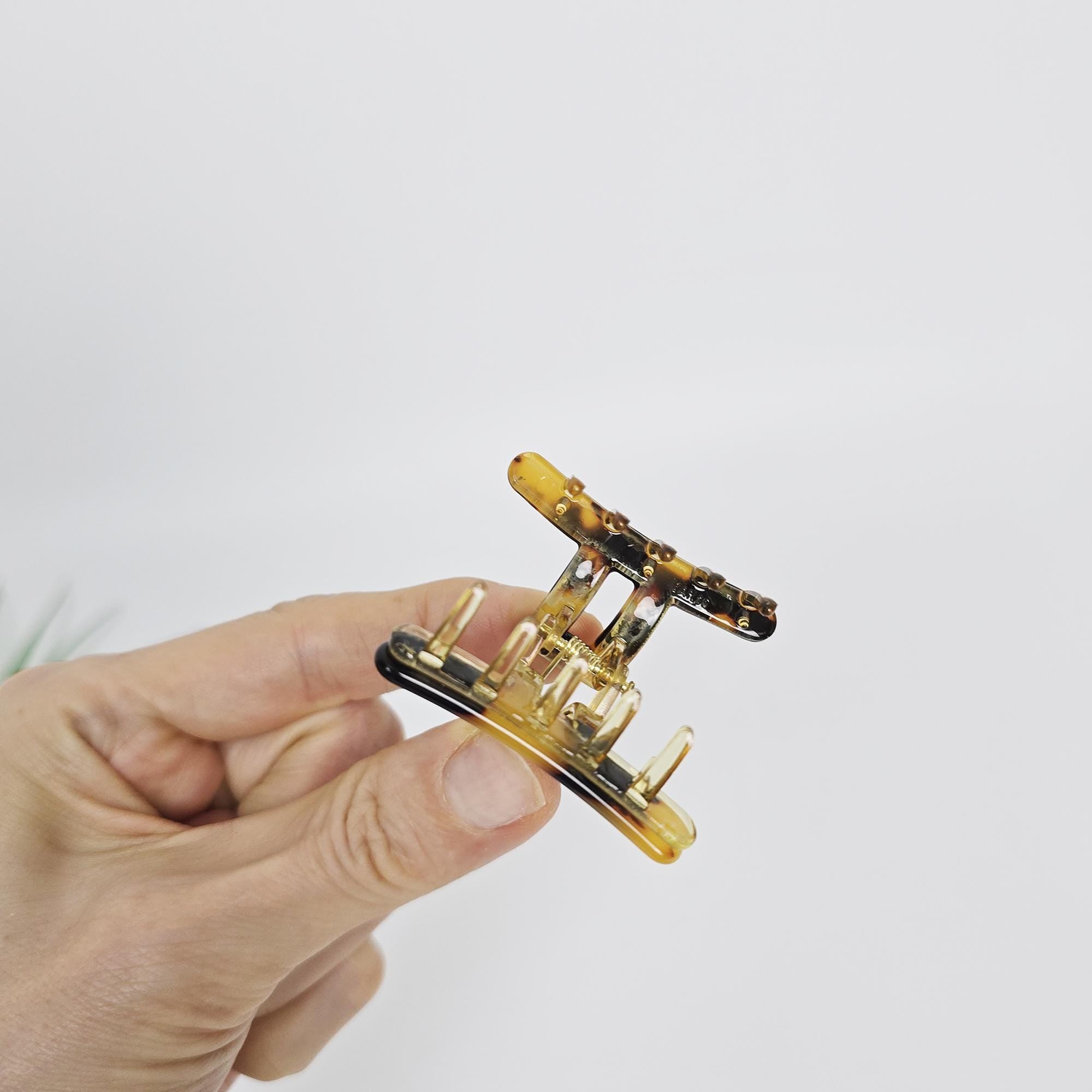 Summer Mini Square Bar Hair Claw Clip (1.7 Inch) / Vivid Color French Pin / Alligator Hair Clip for Woman