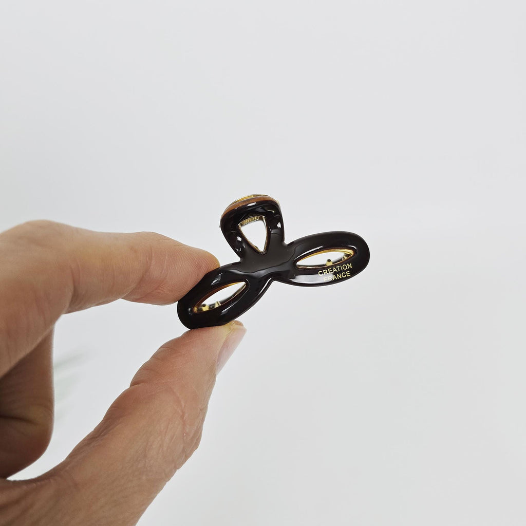 Summer Mini Round Ribbon Hair Claw Clip (1.7 Inch) / Vivid Color French Pin / Alligator Hair Clip for Woman