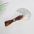Single Knot Cubic Barrette (4.1 Inch) / Elegance French Hair Pin / Automatic Hair Clip