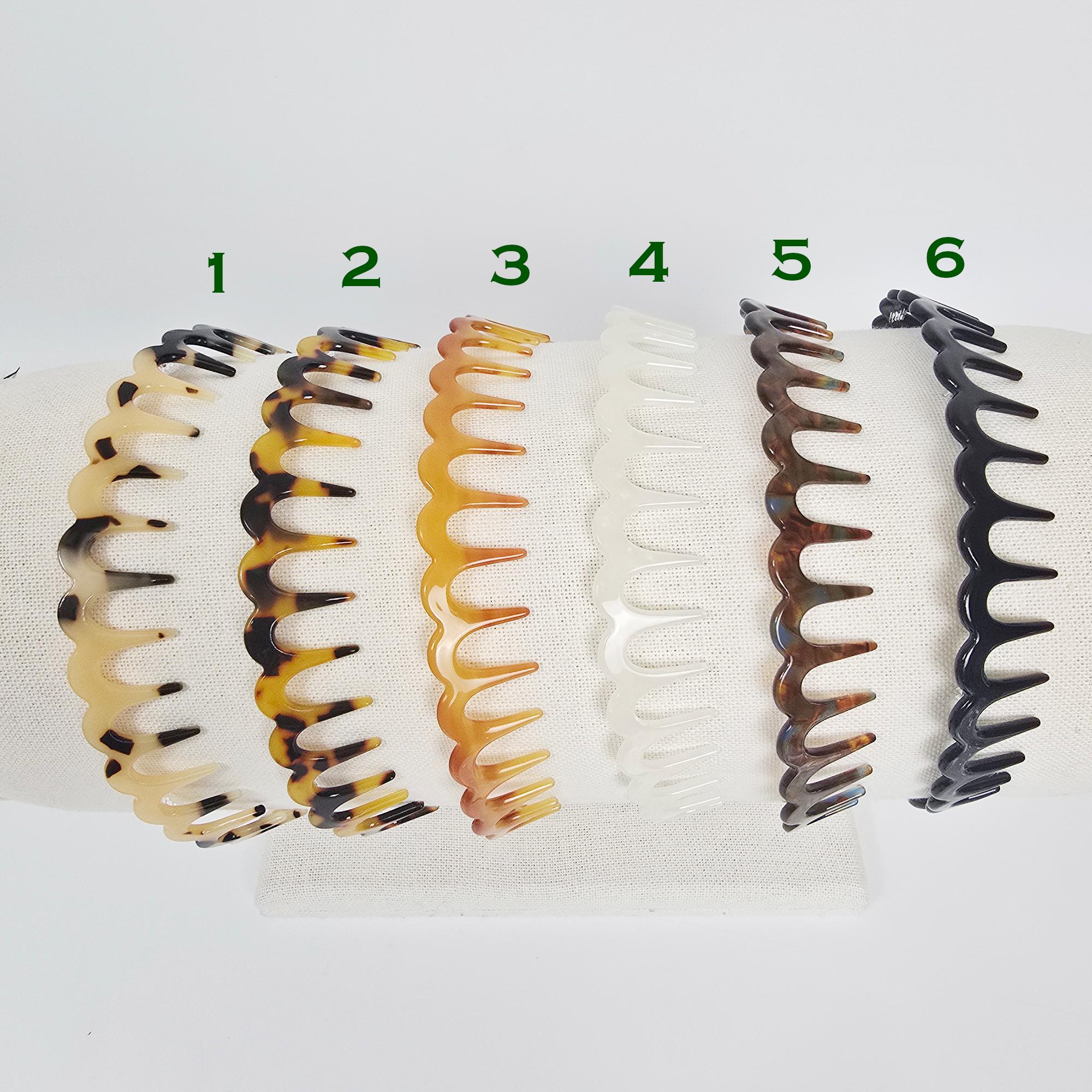 Slicked Back Comb Headband for Washing Face / Tortoise Shell French Hair Pin / Hair Accessory for Woman / Acrylic Alice Headband