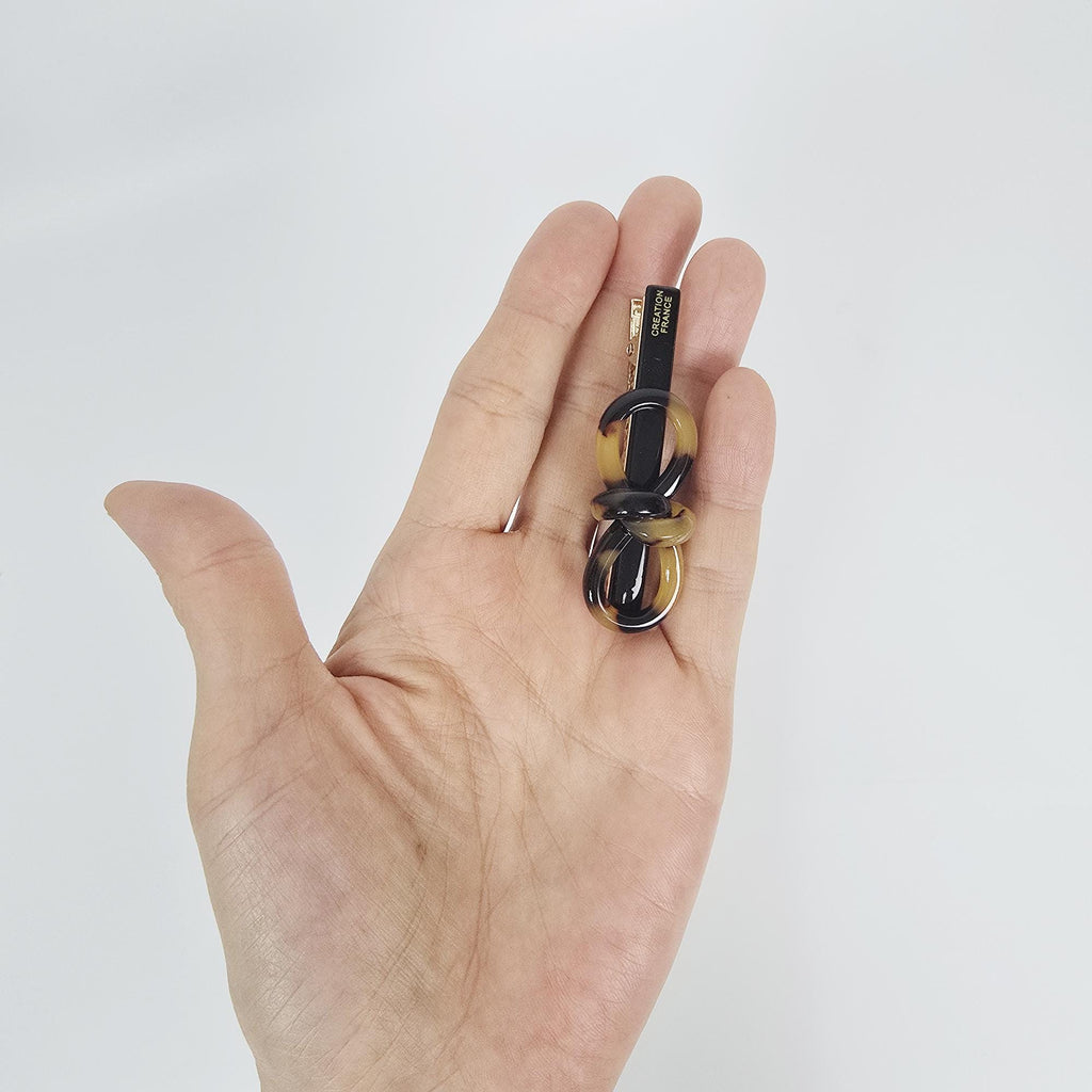 Bold Big Ribbon Side Mini Hair Claw Clip (2.5 Inch) / Vivid Color French Pin / Alligator Hair Clip for Woman