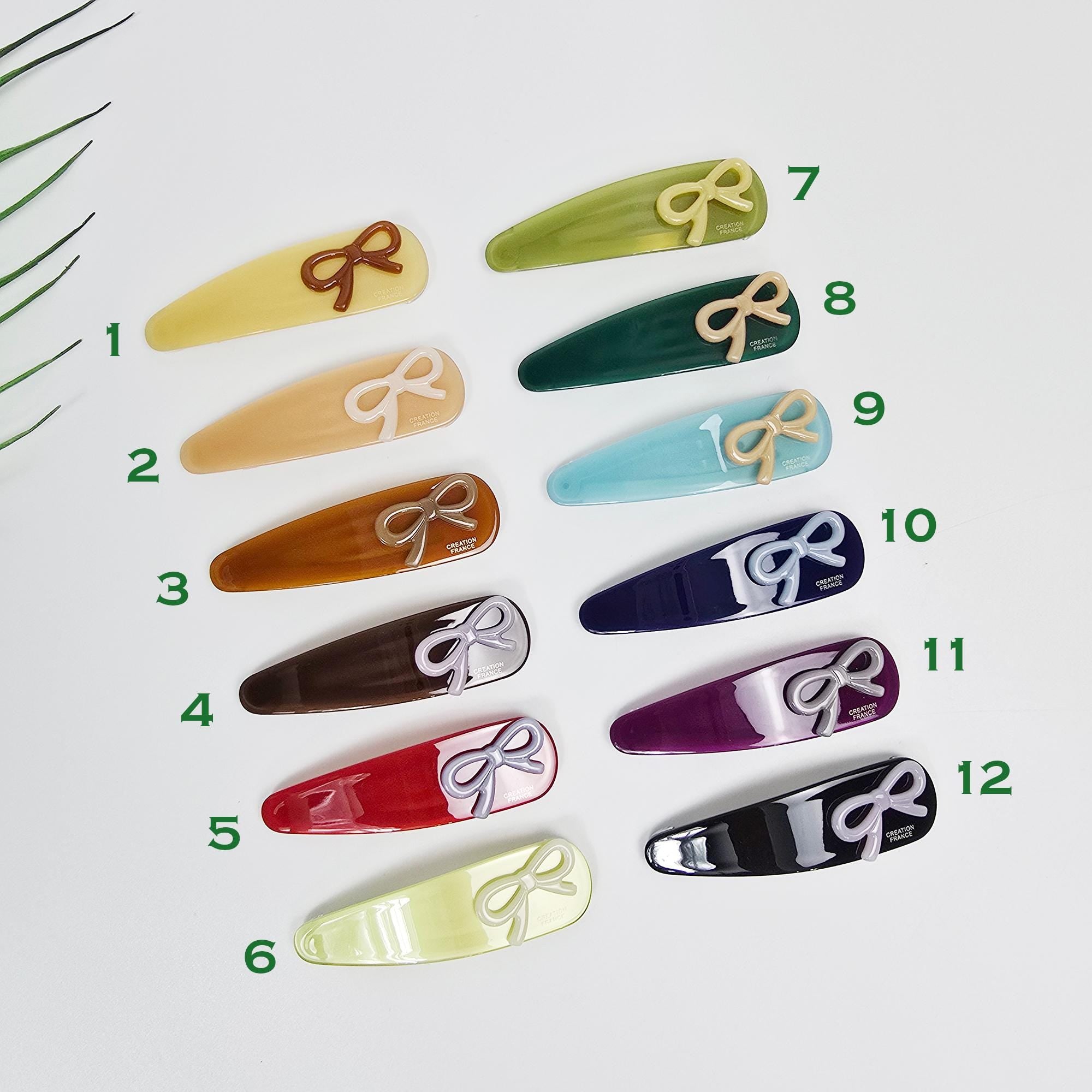 Mini Ribbon Point Triangle Barrette Bobby Pin (3.0 Inch) / French Hairgrip Barrette / French Hair Pin / Tic Tac Hair Clip Pin