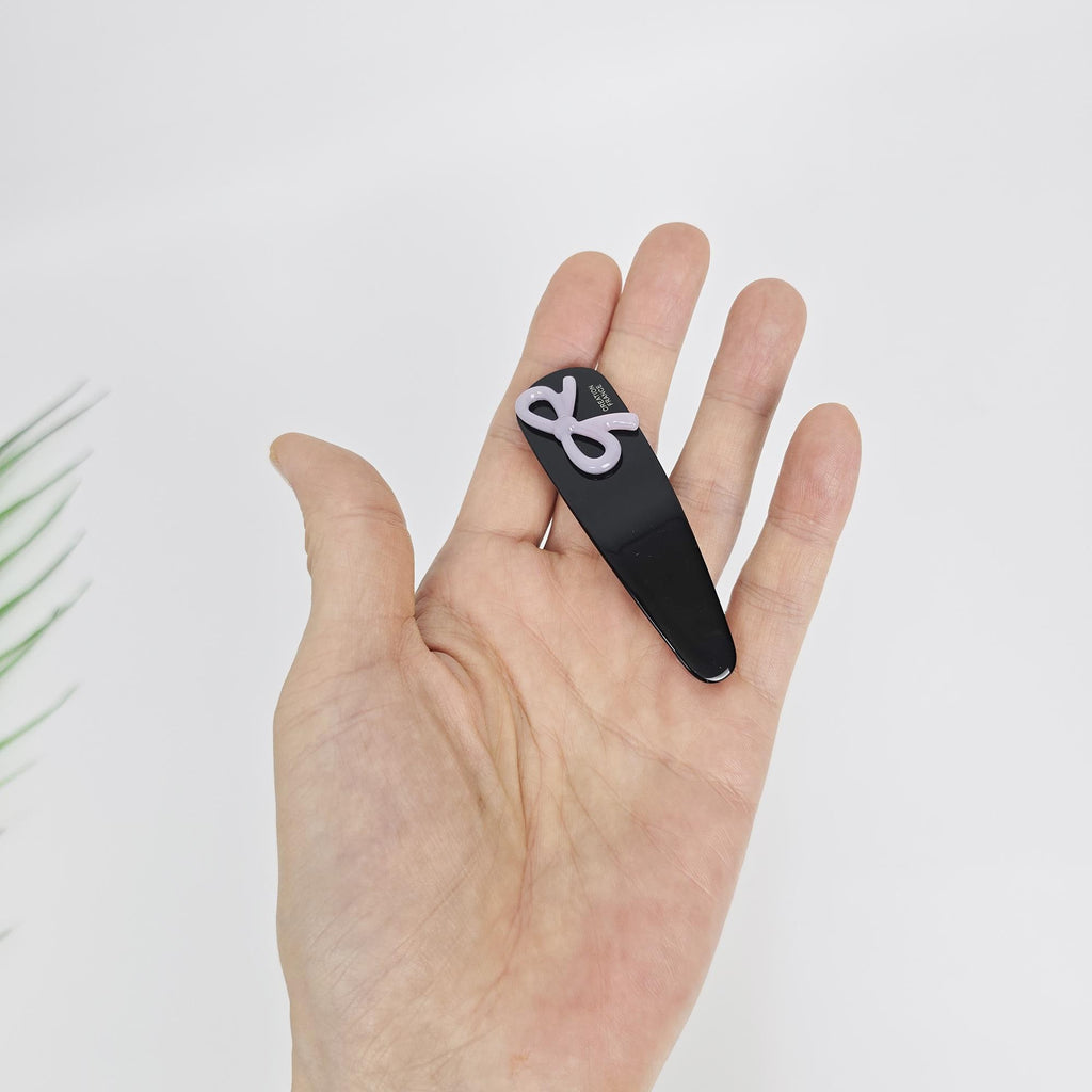 Mini Ribbon Point Triangle Barrette Bobby Pin (3.0 Inch) / French Hairgrip Barrette / French Hair Pin / Tic Tac Hair Clip Pin