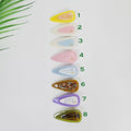 Layered Flat Triangle Clip Side Hair Claw Clip (2.3 Inch) / Vivid Color French Pin / Alligator Hair Clip for Woman