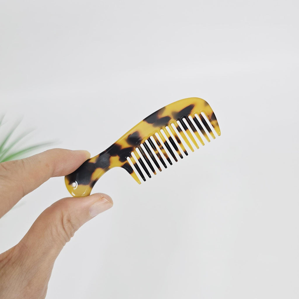 Pocket Axe Comb Mini Portable Hair Comb (3.5 Inch) / Hand Held Mirror for Woman / Curly Hair Comb Hair Brush