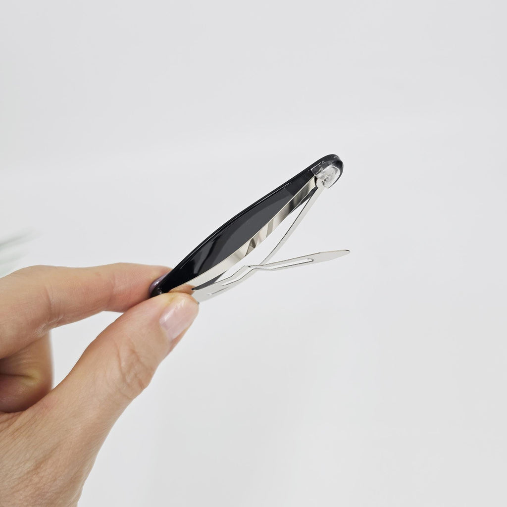 Mini Ribbon Point Triangle Barrette Bobby Pin (3.0 Inch) / French Hairgrip Barrette / French Hair Pin / Tic Tac Hair Clip Pin