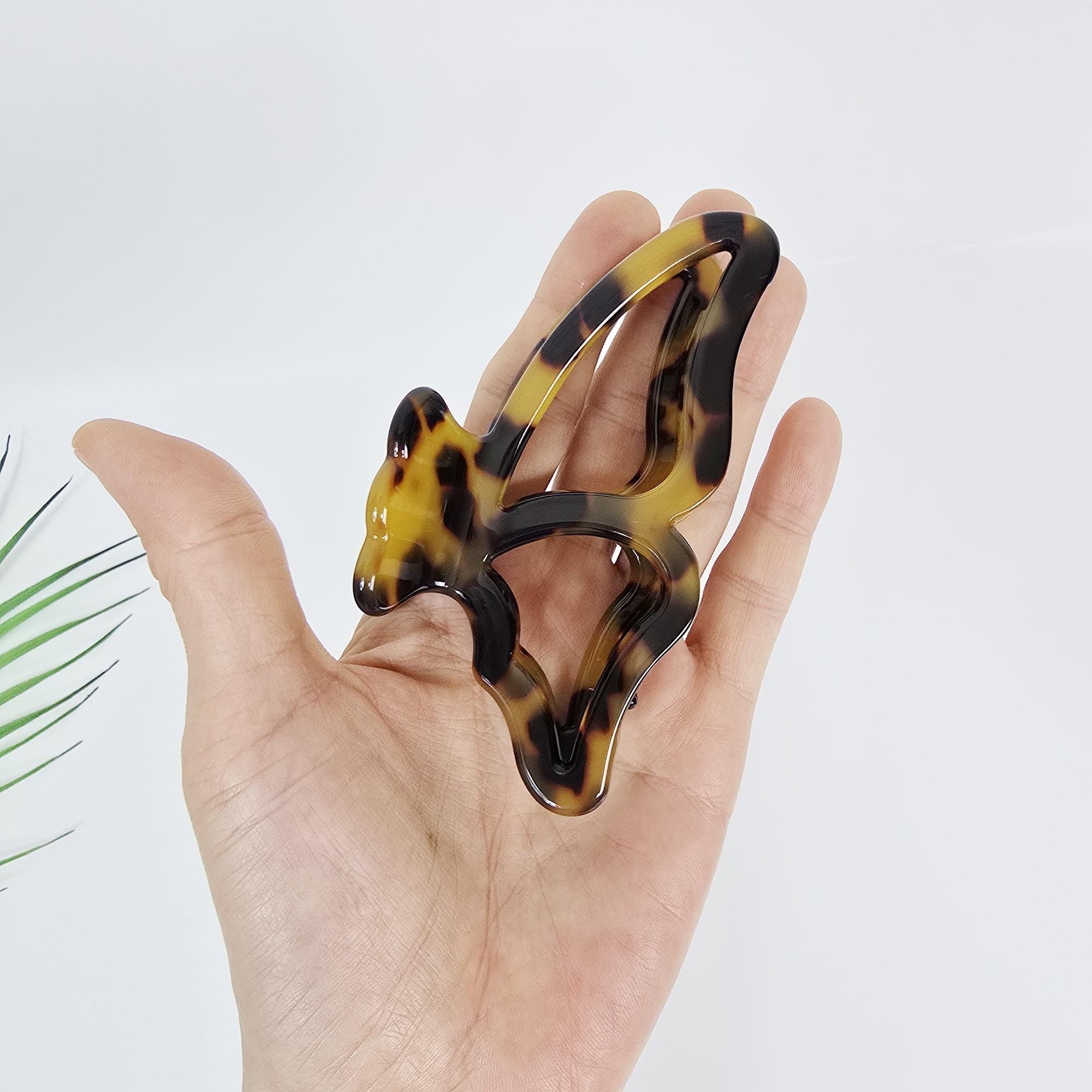 Butterfly Wing Updo Half Up Hair Claw Clip / Elegance French Hair Pin / Hair Barrette for Woman