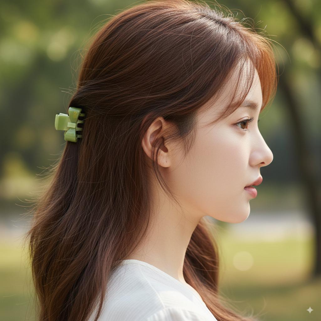 Small Bow Mini Hair Claw Clip (1.4 Inch) / Cute Tortoise Shell French Hair Pin / Small Hair Clips