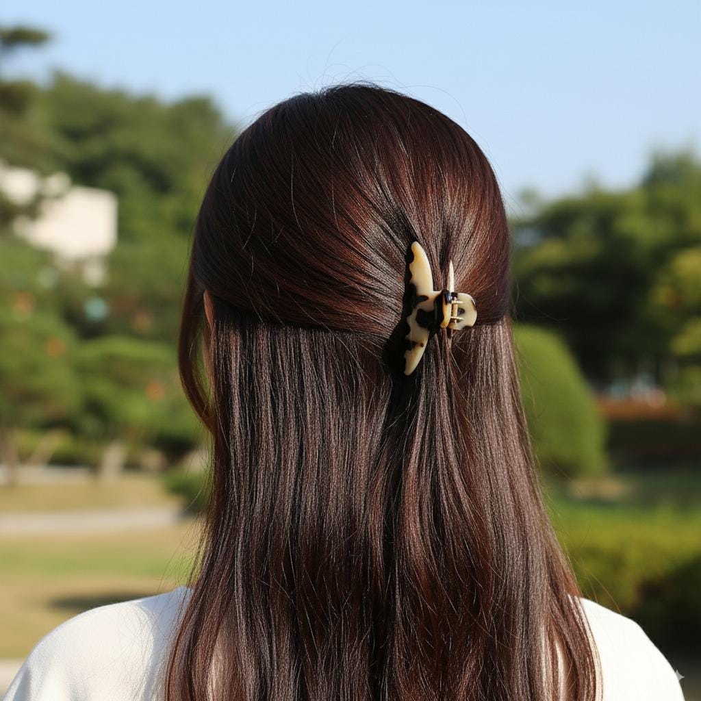 Leopard Mini Hair Clips / Tortoise Shell Small French Hair Pin / Hair Barrette for Woman / Hair Clip for Thin Hair