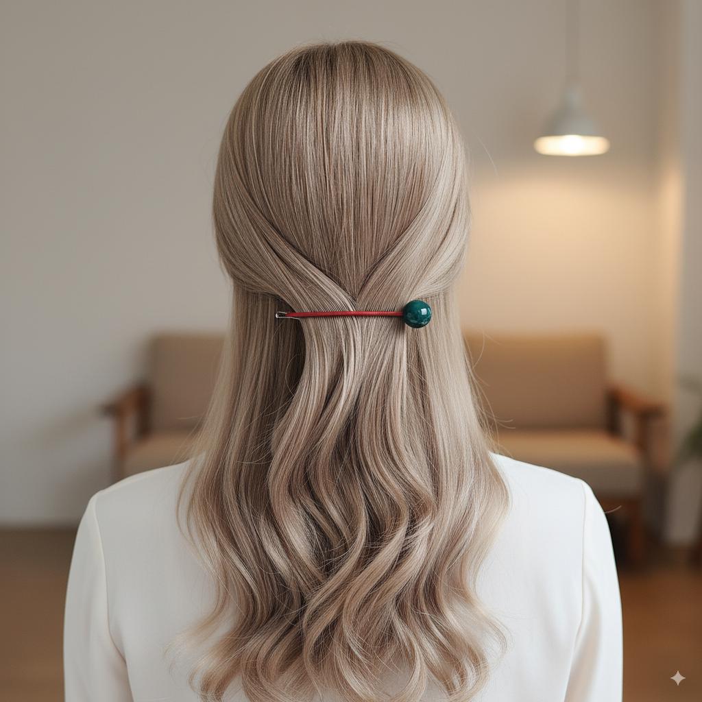 Candy Big Bead Stick Bobby Pin (4.5 Inch) / Tortoise Shell French Hair Pin Clip / Hair Accessory for Woman / Bow Barrette