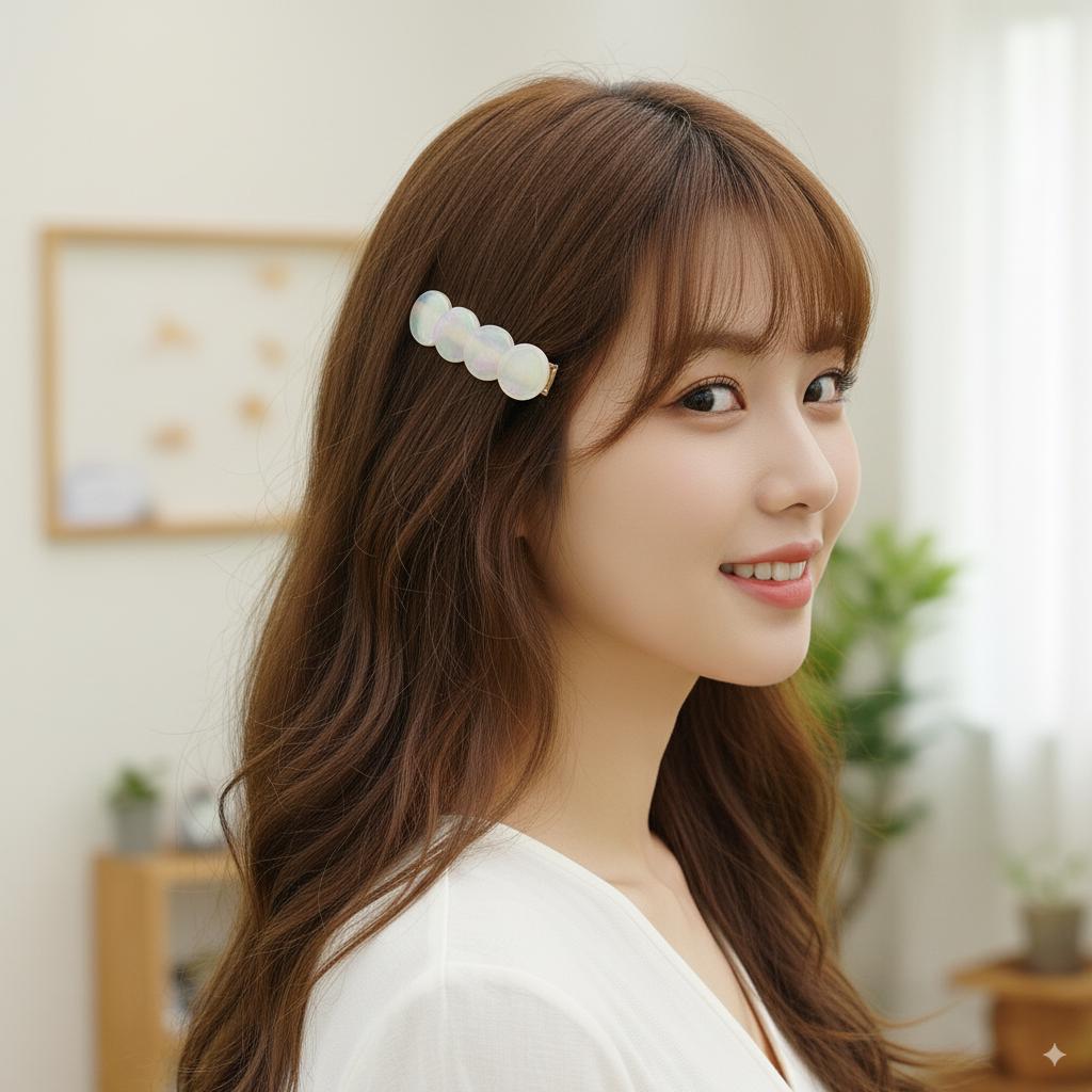 Tortoise Shell Floral Leaf Mini Hair Clip (2.6 Inch) / Leopard Small French Hair Pin / Hair Barrette for Woman