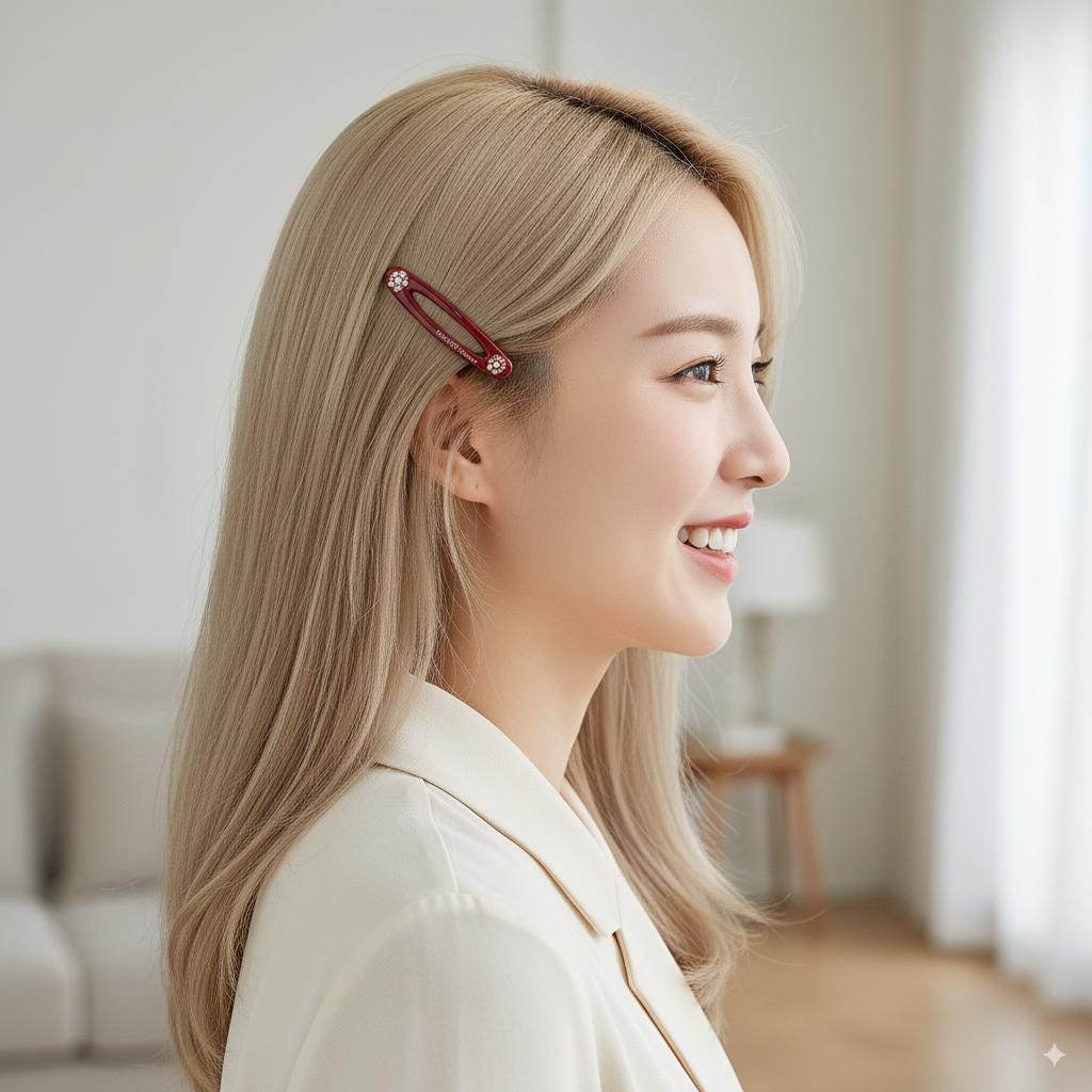 Leopard New Color Cubic Point Round Frame Bobby Pin (2.2 Inch) / Tortoise Shell French Hair Pin Clip / Bow Barrette