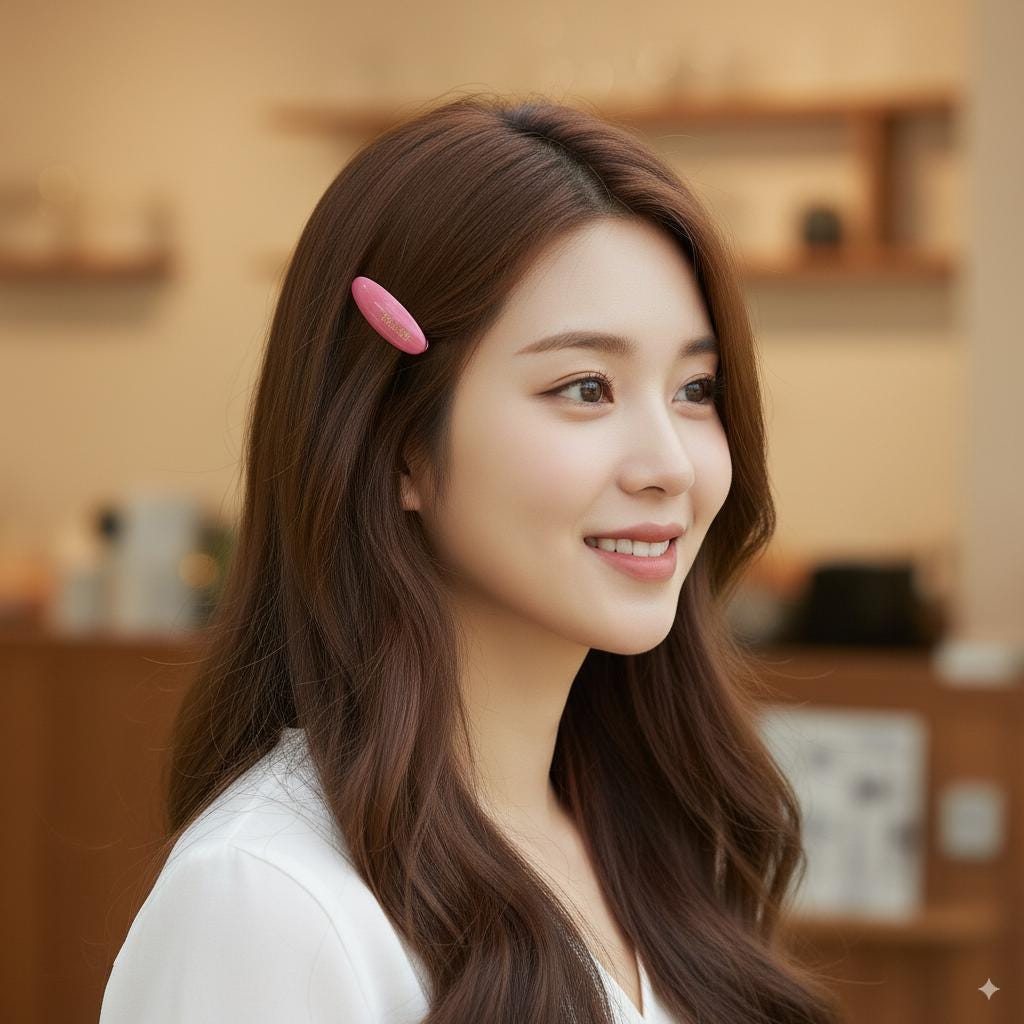 Luxurious Ultra-Mini Slim Oval Hair Clip (1.7 Inch) / Vivid Color French Pin / Alligator Hair Clip for Woman