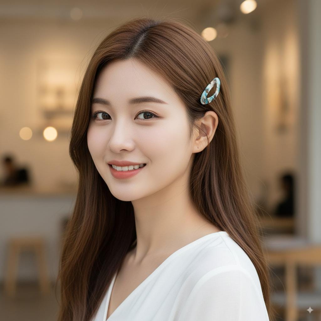 Tortoise Shell Acetate Mini Snap Clip (5.5cm) | Minimalist Oval Tic Tac Hair Clip for Women | Stocking Stuffer Gift for Her