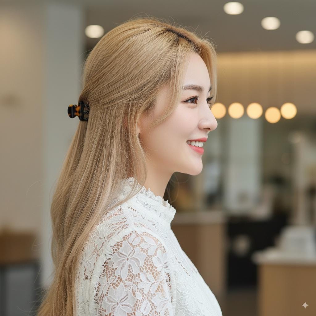 Luxurious Sally Point Hair Claw Clip (1.2 Inch) / Cute Tortoise Shell French Hair Pin / Small Hair Clips