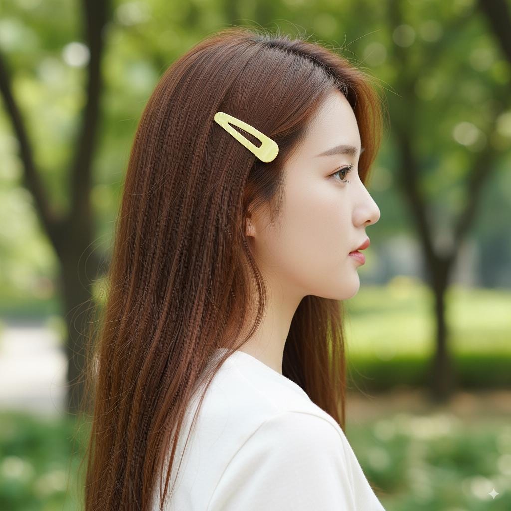 Mini Triangle Snap Hair Clip (2.2 Inch) / Cute French Hairgrip Barrette / French Hair Pin / Tic Tac Hair Clip Pin