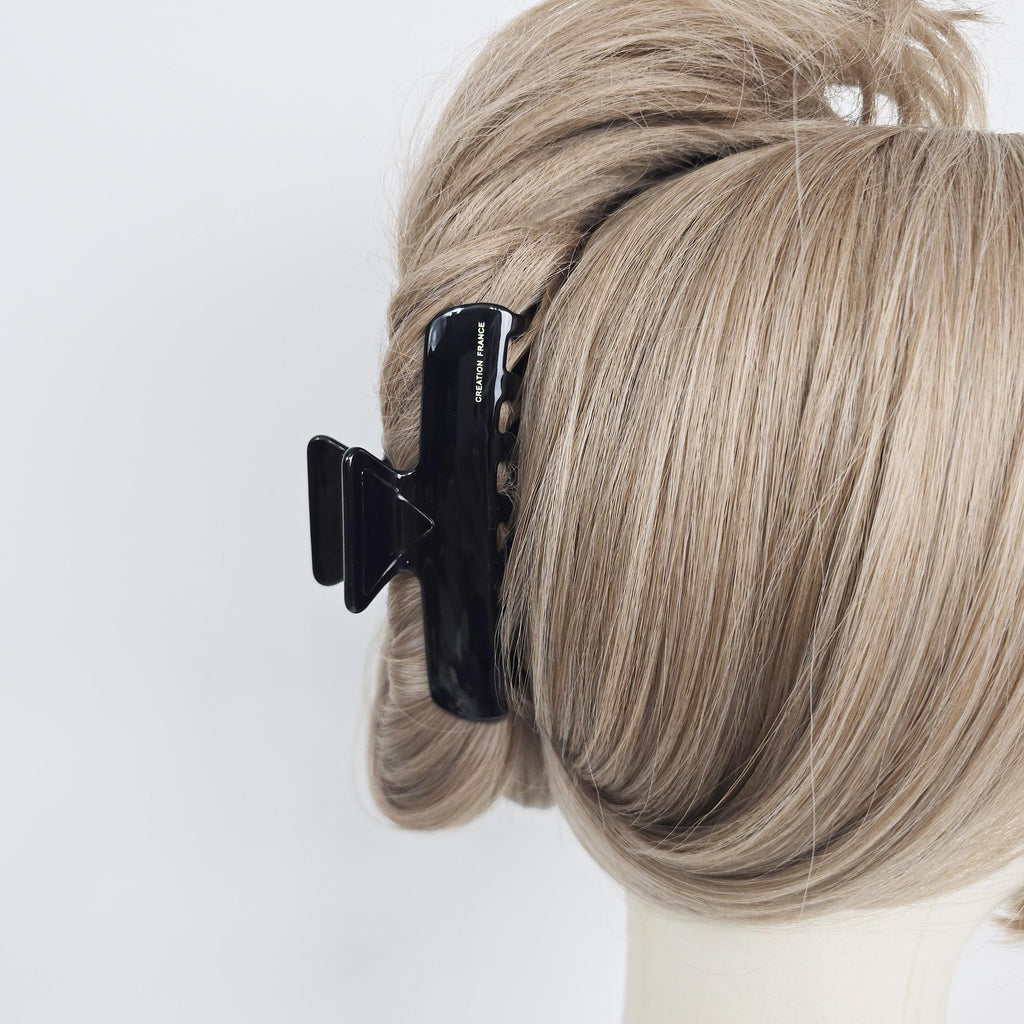 Slimmer Square Updo Half Up Hair Claw Clip (3.9 Inch) / Elegance French Hair Pin / Hair Barrette for Woman