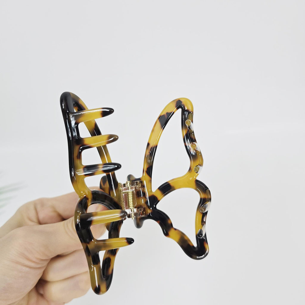 Butterfly Wing Updo Half Up Hair Claw Clip / Elegance French Hair Pin / Hair Barrette for Woman