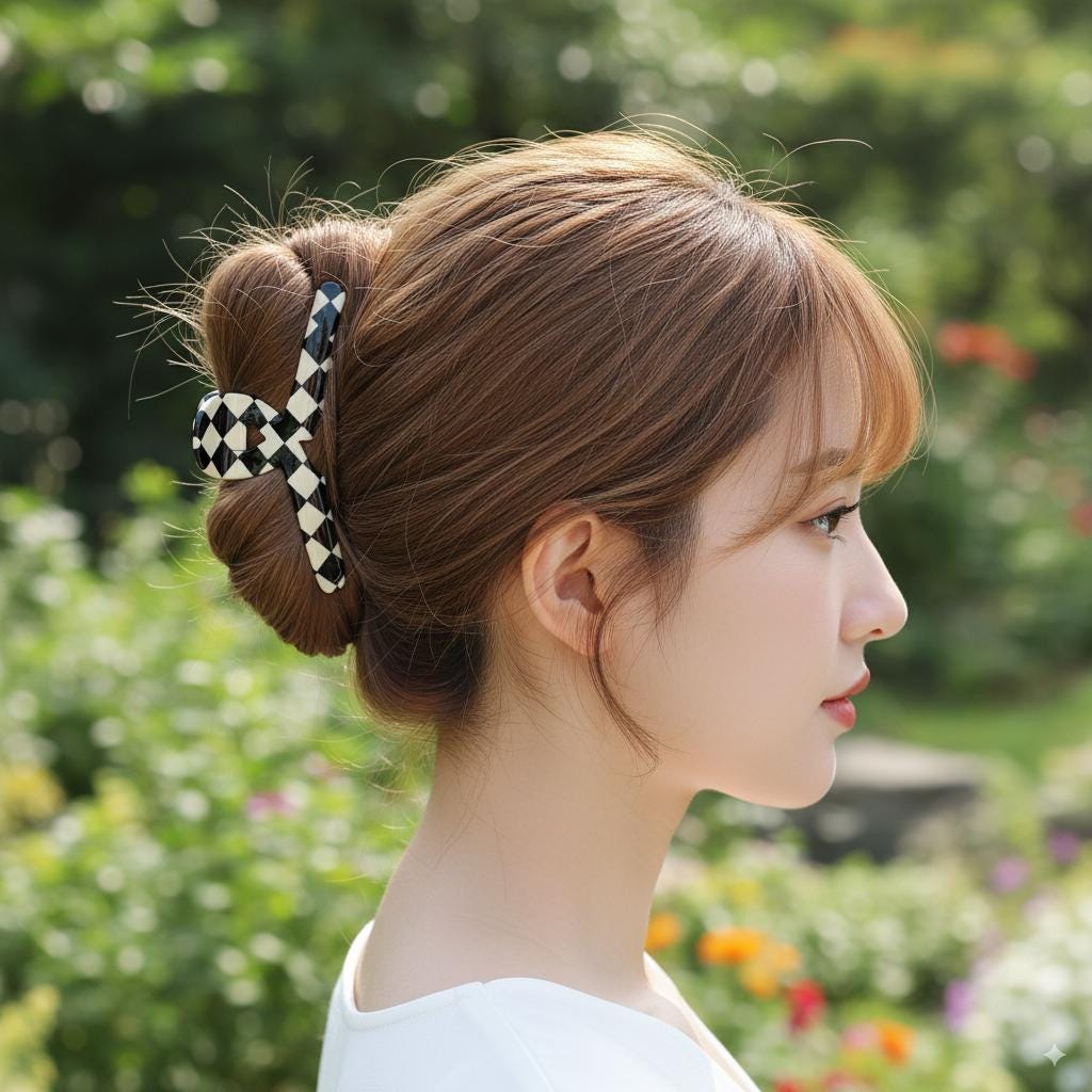 Luxurious Tortoise Shell Twist Hair Claw Clip (4.7 Inch) / Elegance French Hair Pin / Hair Barrette for Woman