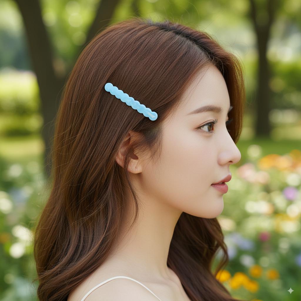 Vivid Color Round Mini Bobby Pin (2.4 Inch) / Simple French Hair Pin / Hair Accessory for Woman / Colorful Snap Clip