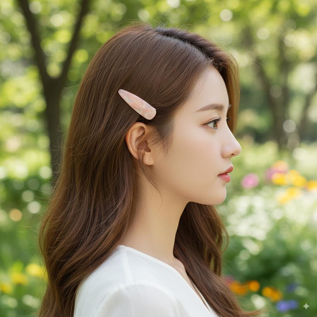 Triangle Cute Mini Hair Clips (2.0 Inch) / Small French Hair Pin / Hair Barrette for Woman / Accessory for Girl