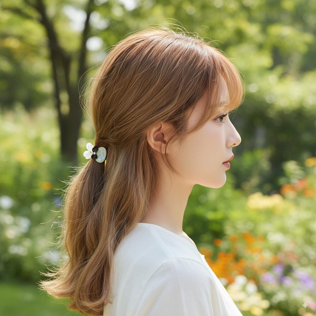 Cute Bunny Mini Hair Claw Clip with Cubic (0.9 Inch) / Cute Tortoise Shell French Hair Pin / Small Hair Clips