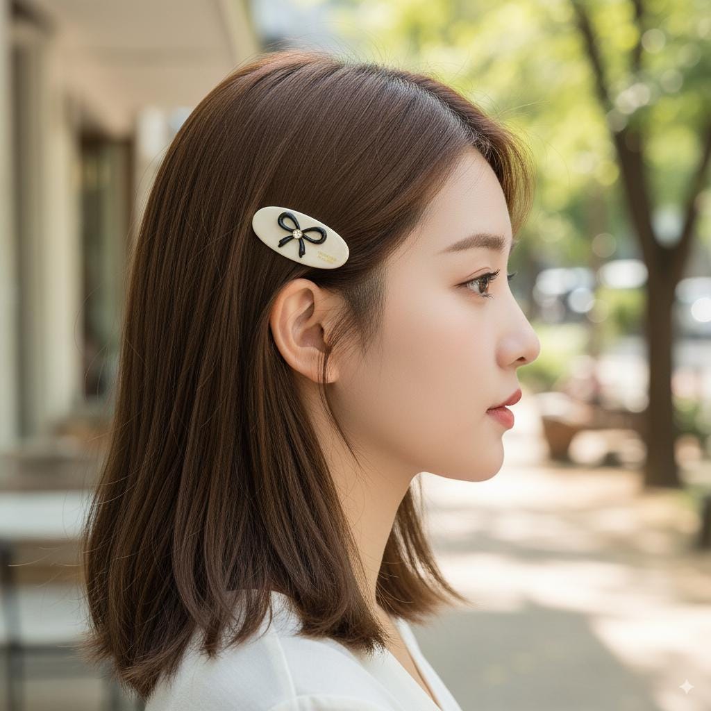 Ultra Mini Flat Sweetie Girl Hair Claw Clip (1.8 Inch) / Vivid Color French Pin / Alligator Hair Clip for Woman