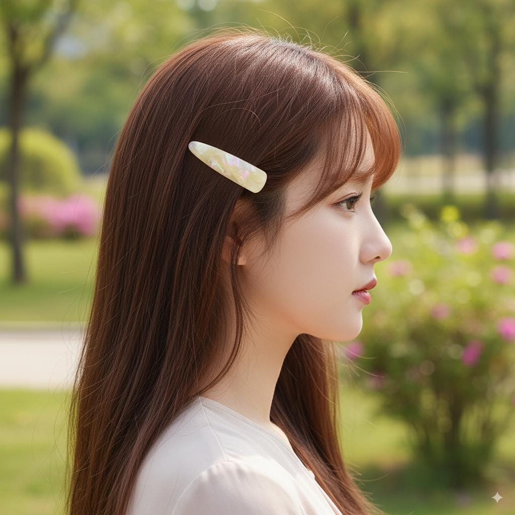 Mini Slim Triangle Barrette Hair Claw Clip (2.2 Inch) / Vivid Color French Pin / Alligator Hair Clip for Woman