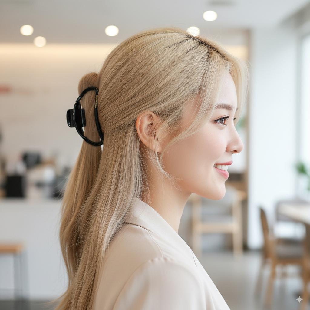Luxurious Lightweight Alice Updo Hair Claw (3.4 Inch) / Elegance French Hair Pin / Hair Barrette for Woman
