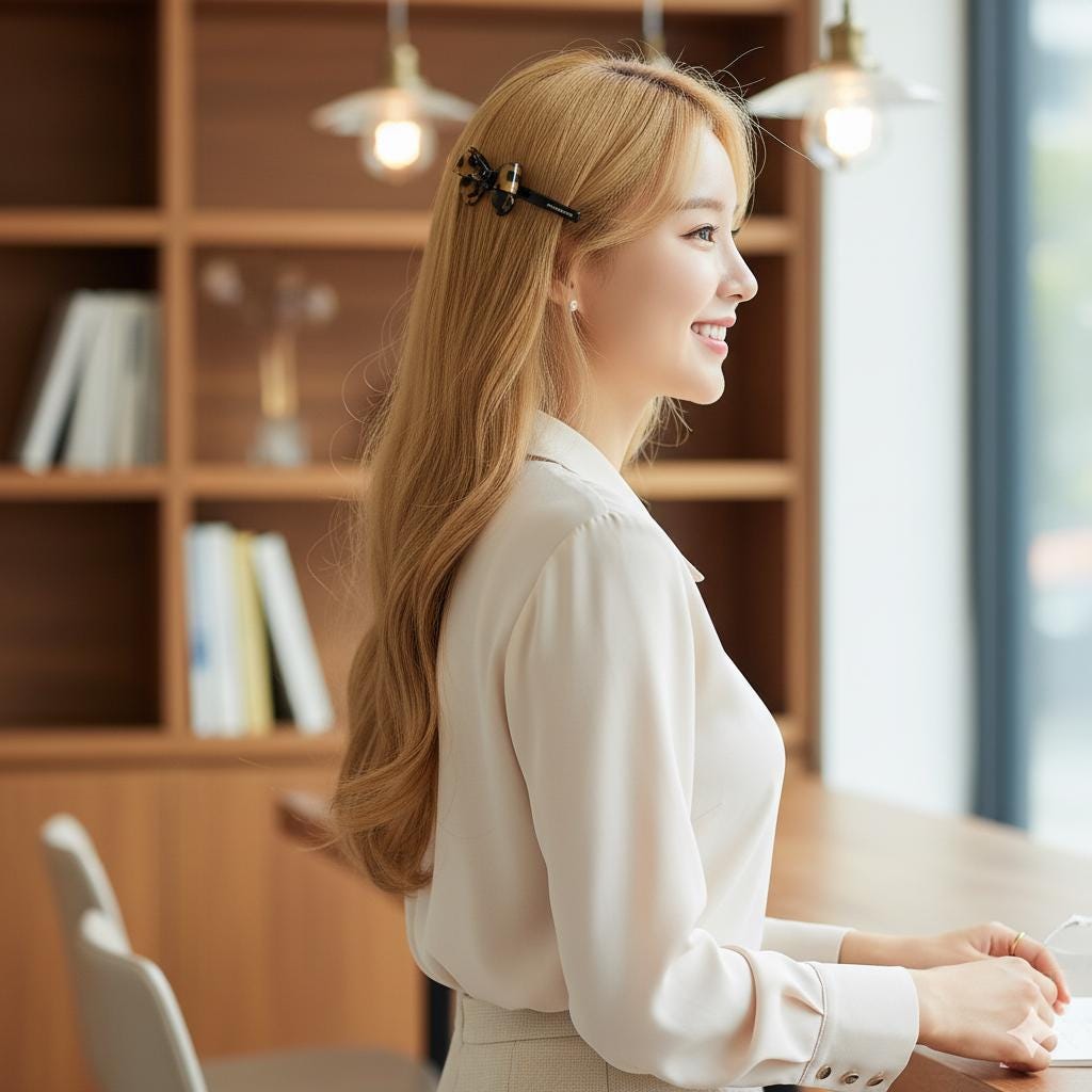 Leopard Bold Ribbon Hair Claw Clip (3.5 Inch) / Tortoise Shell French Hair Pin / Alligator Hair Clip for Woman