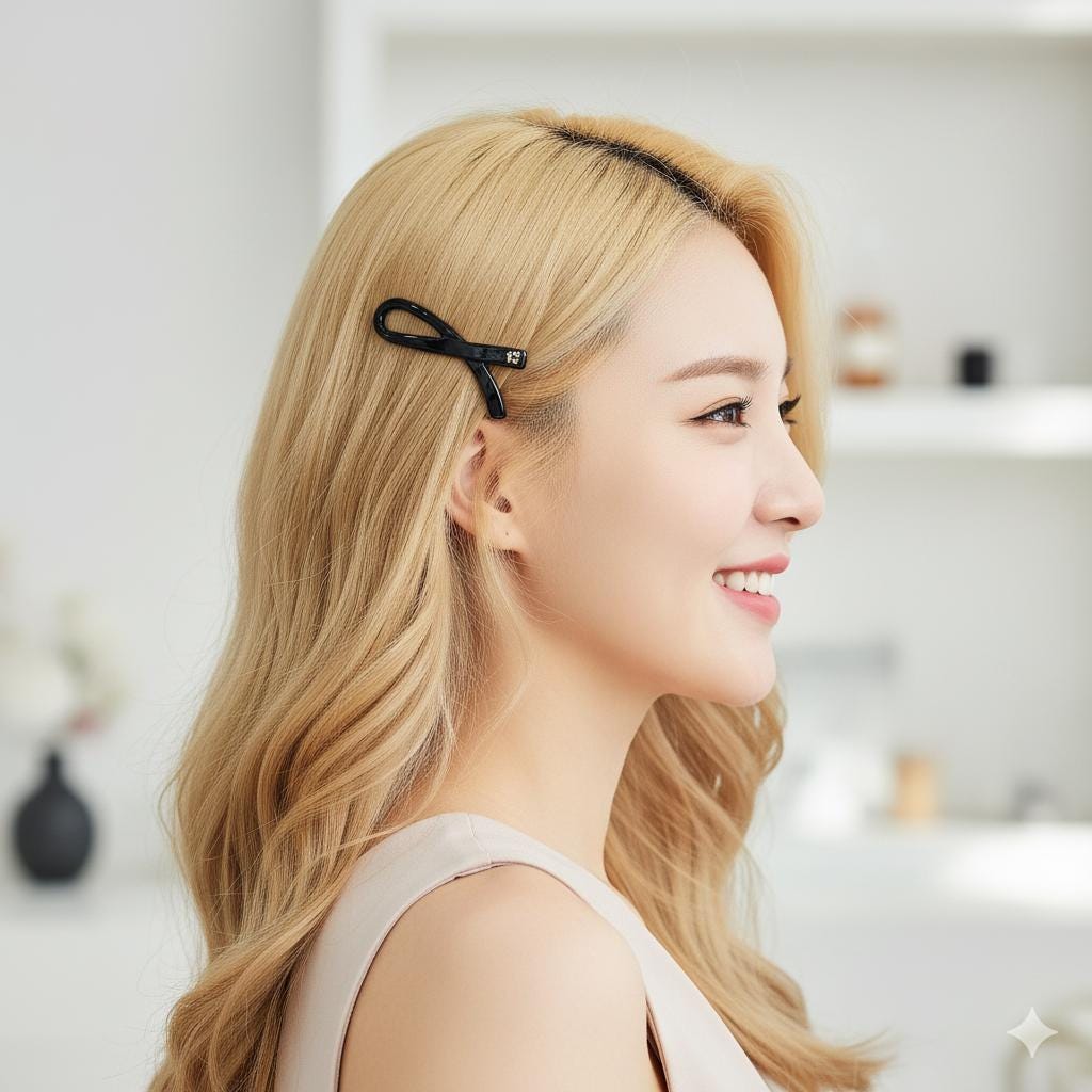 Leopard Mini Scarf Bobby Pin (2.4 Inch) / Tortoise Marble French Hair Pin Clip / Hair Accessory for Woman / Bow Barrette