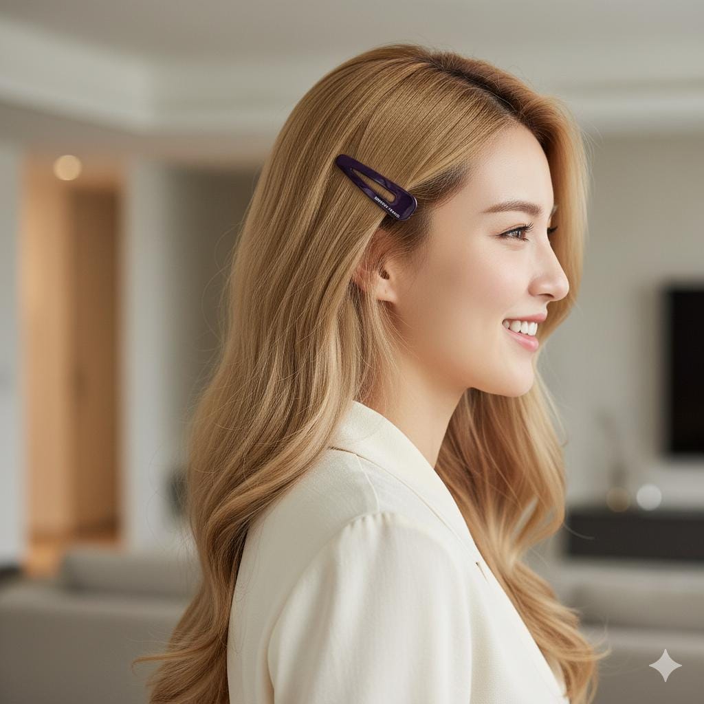 Pure Color Mini Triangle Snap Clip (2.2 Inch) / Tortoise Marble Hairgrip Barrette / French Hair Pin / Tic Tac Hair Clip Pin