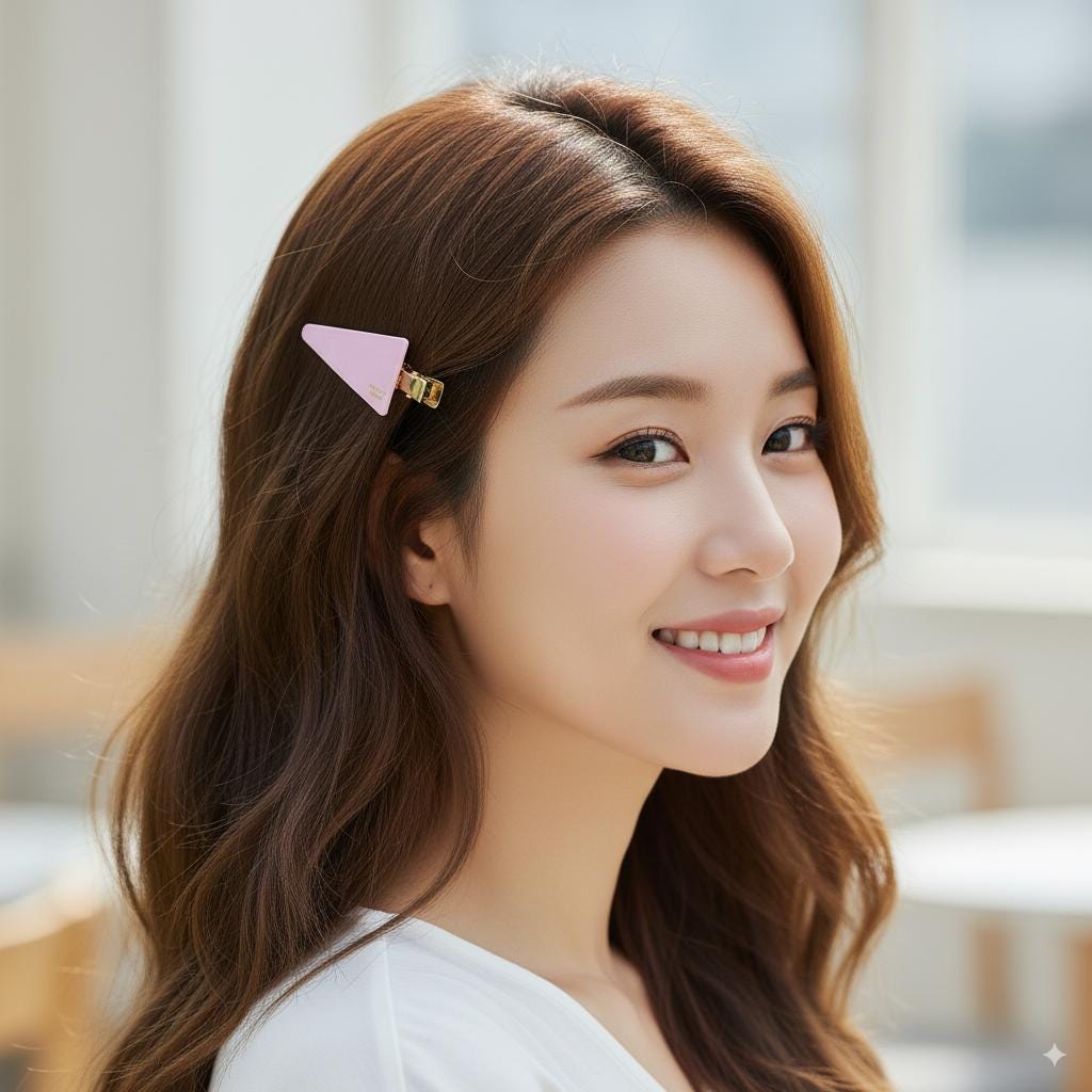 Triangle Flat Makeup Styling Set Bobby Pin / Vivid Color French Pin / Alligator Hair Clip for Woman