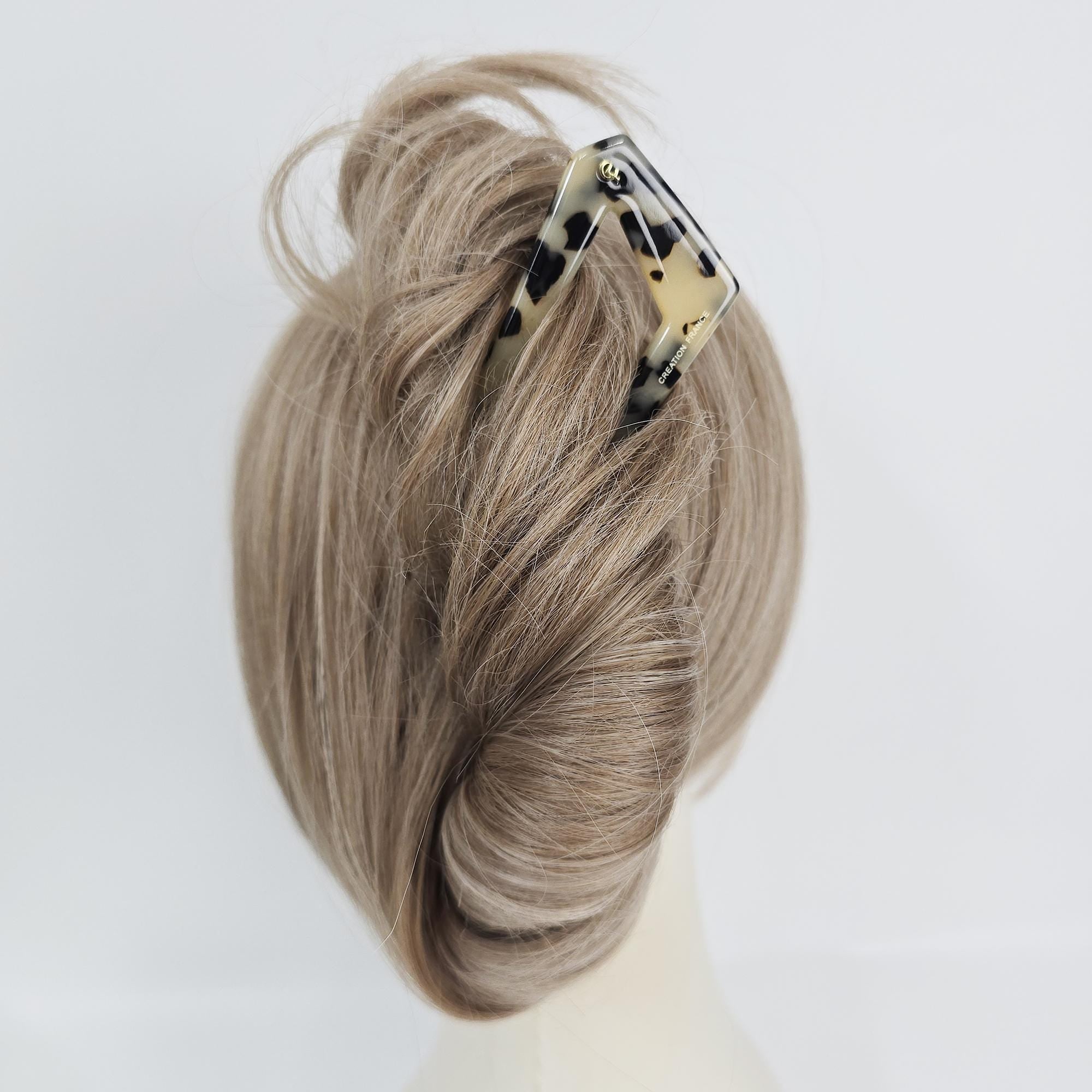 Edge U-Shaped Updo Large Hair Stick / Vintage French Hair Pin / Hair Fork for Thick Hair