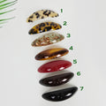 Round Oval Curve Half Updo Barrette (3.7 Inch) / Elegance French Hair Pin / Automatic Hair Clip