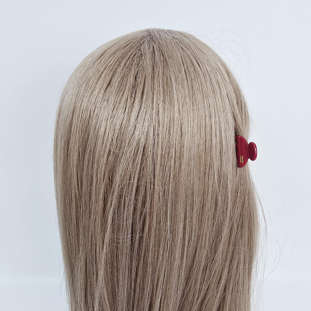 Mini Claw Clip Half Moon Hair Claw Clip (1.2 Inch) / Vivid Color French Pin / Alligator Hair Clip for Woman