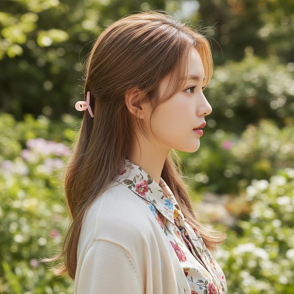 Summer Mini Twist Half-Up Hair Claw Clip (1.7 Inch) / Vivid Color French Pin / Alligator Hair Clip for Woman