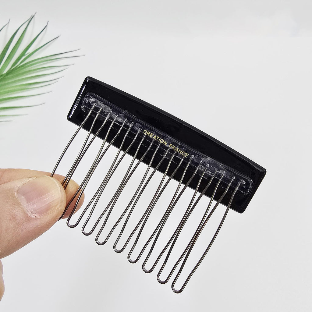 Lucie Cubic Point Non-Slip Hair Comb Pin (2.8 Inch) / Tortoise Shell Hair Pin / Hair Fork for Woman