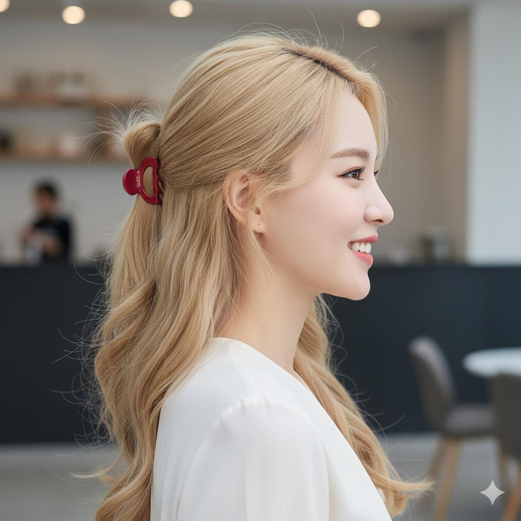 Arch Mini Hair Claw Clip / Tortoise Shell French Hair Pin / Hair Accessory for Woman / Small French Barrette