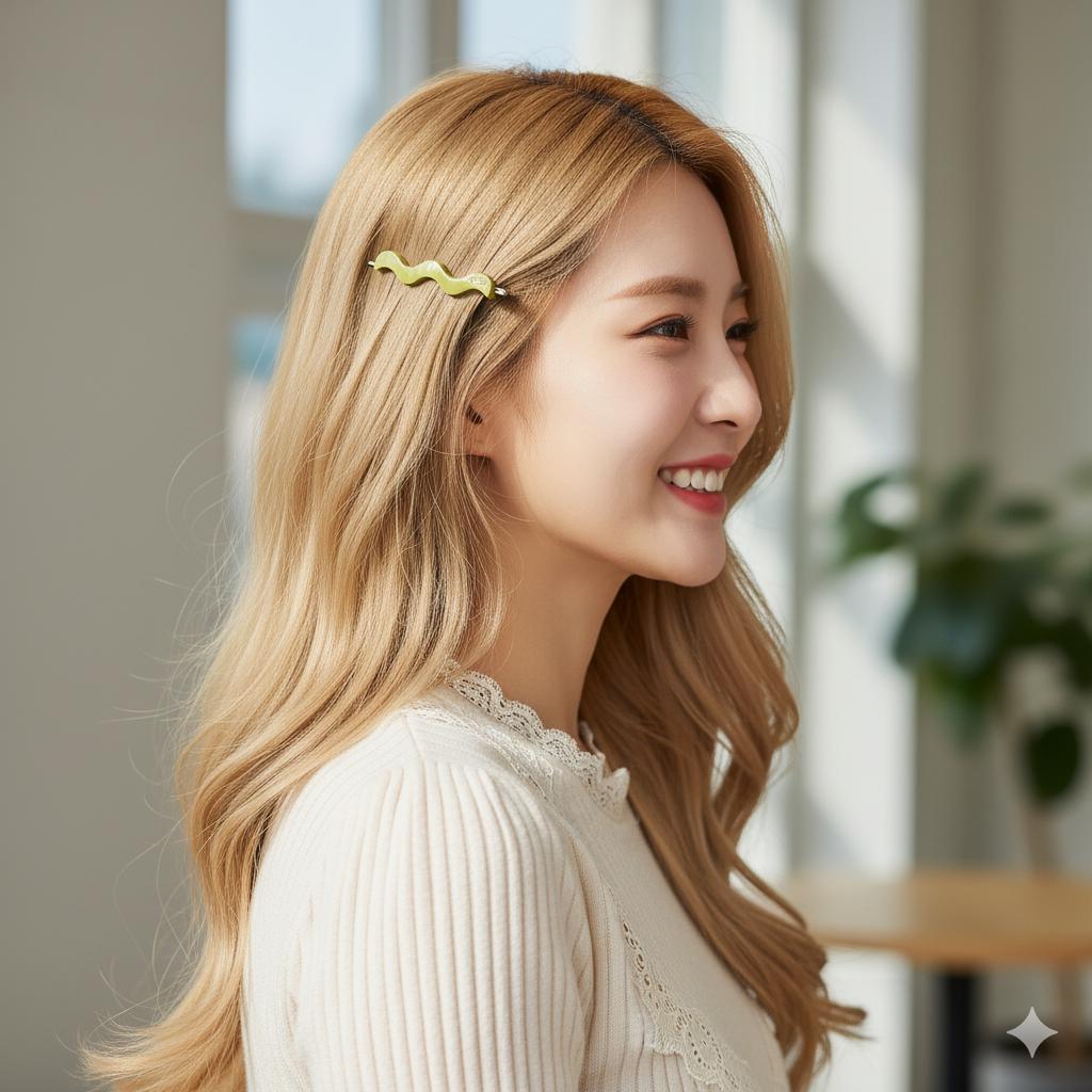 Leopard Wave Bobby Pin (2.4 Inch) / Cute Tortoise Shell French Hair Pin / Hair Accessory for Woman / Mini Hair Claw Clip