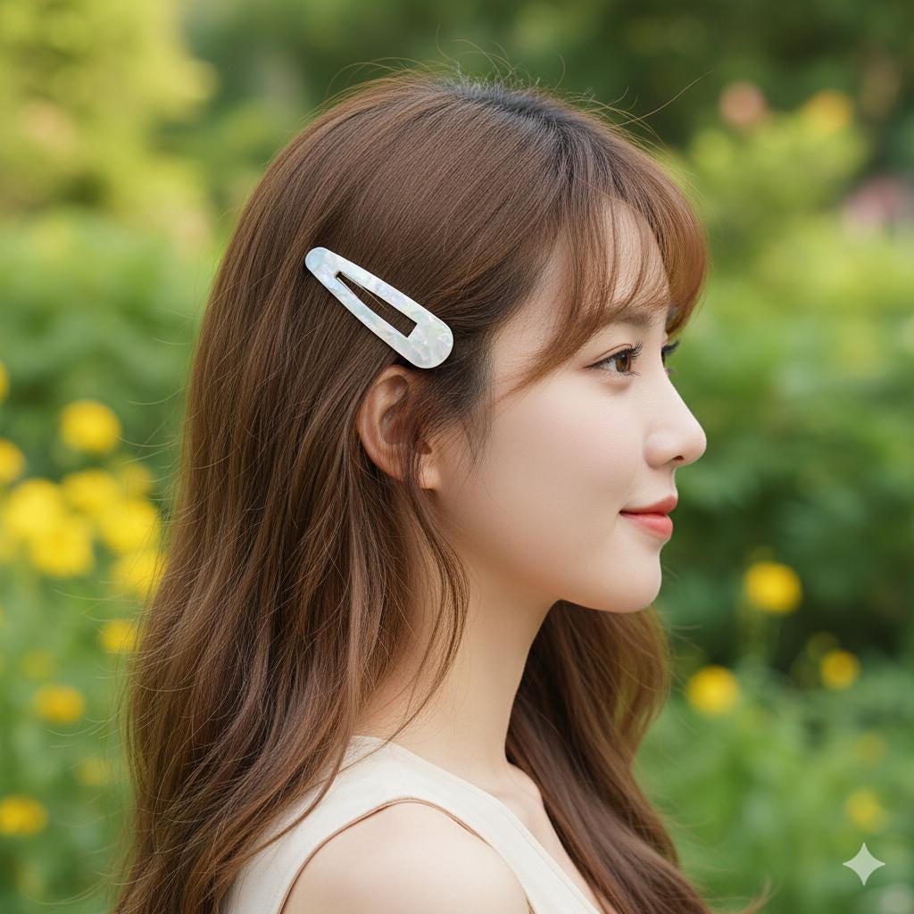 Leopard Aurora Triangle Big Snap Clip (3.7 Inch) / Tortoise Marble Hairgrip Barrette / Tic Tac Hair Clip Pin / French Hair Pin