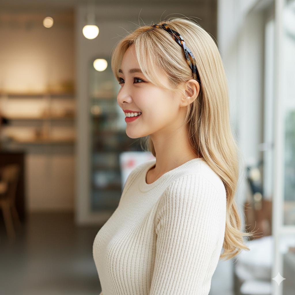 Tortoise Shell Two Line Twist Headband / Simple French Hair Pin / Hair Accessory for Woman / Thin Headband / Alice Headband