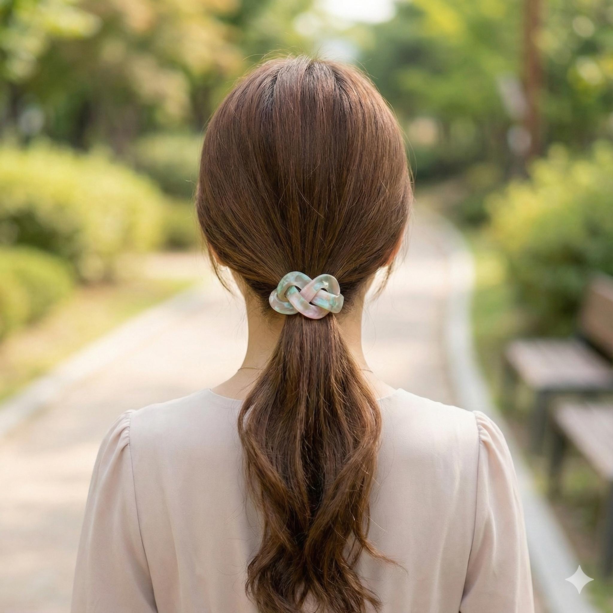 Leopard Triple Twist Curve Hair Tie / Fashionably Ponytail Holder / Hair Accessory for Woman / French Hair Pin / Hair Scrunchy